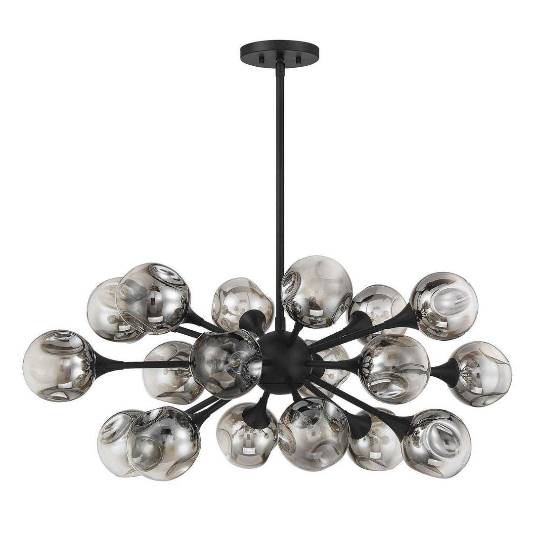 Matisse 18 Light Chandelier in Matte Black Savoy House