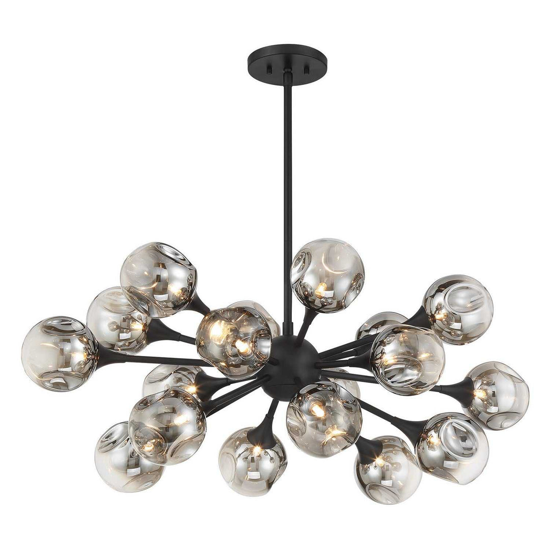 Matisse 18 Light Chandelier in Matte Black Savoy House