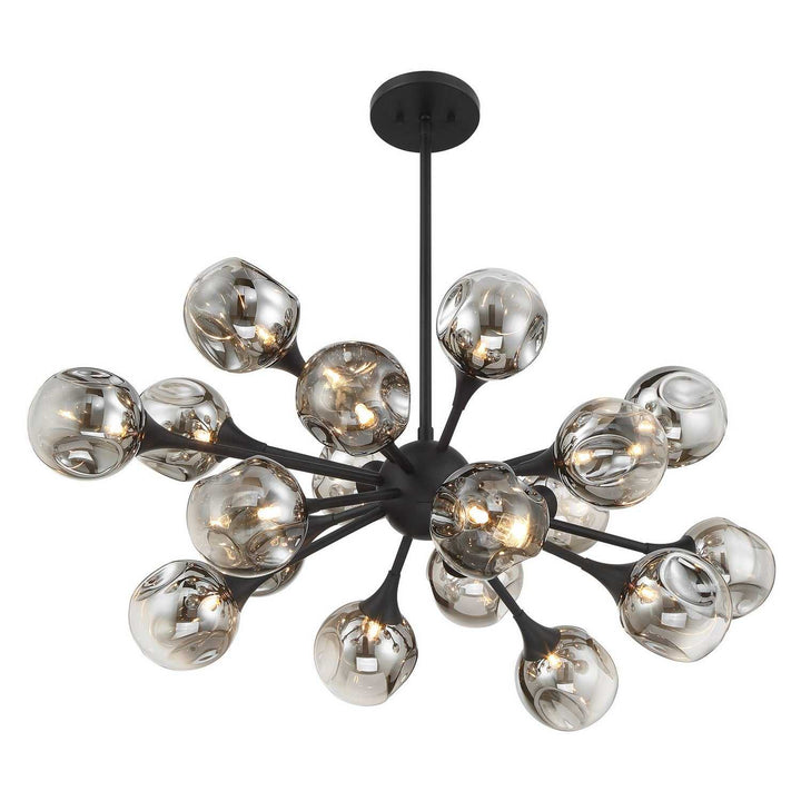 Matisse 18 Light Chandelier in Matte Black Savoy House