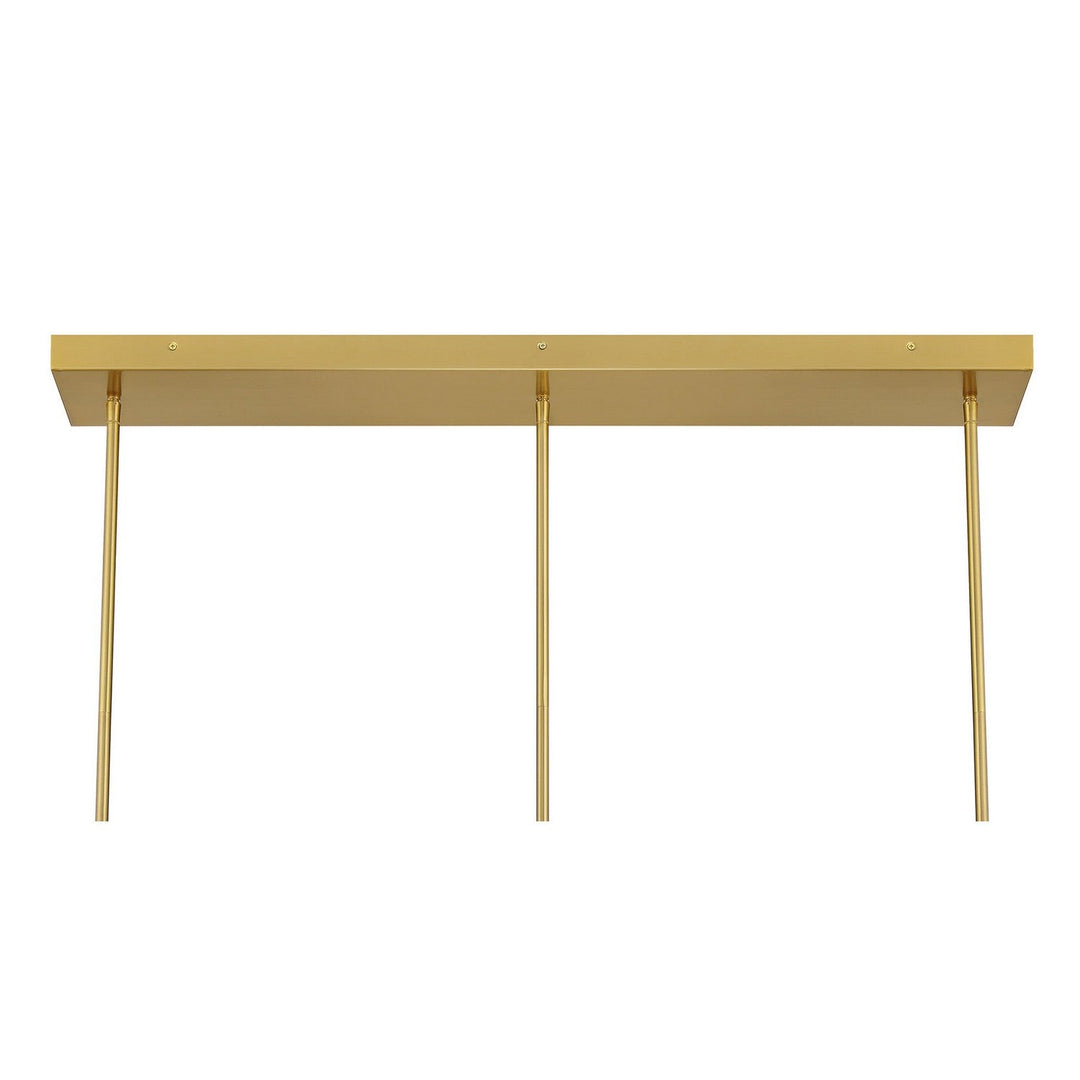 Savoy House - 1-8031-3-322 - Three Light Linear Chandelier - Hillbourne - Warm Brass