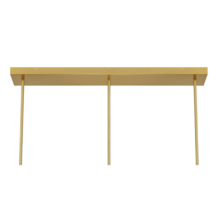 Savoy House - 1-8031-3-322 - Three Light Linear Chandelier - Hillbourne - Warm Brass