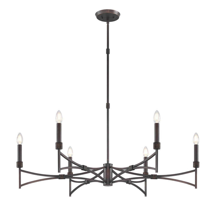 Gardner Six Light Chandelier in Champagne Mist Savoy House