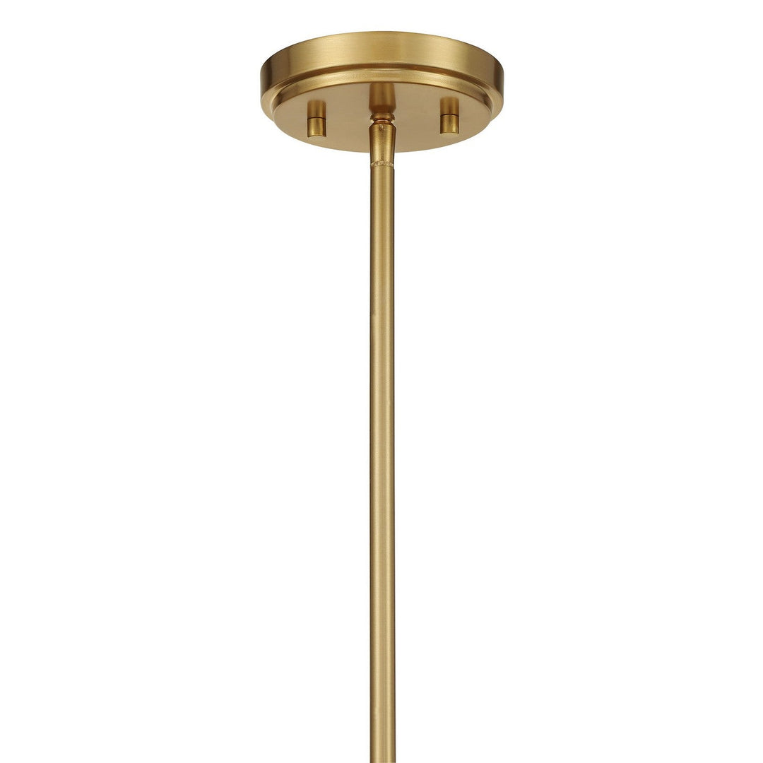 Savoy House - 1-9511-5-143 - Five Light Chandelier - Consulate - Matte Black/Warm Brass