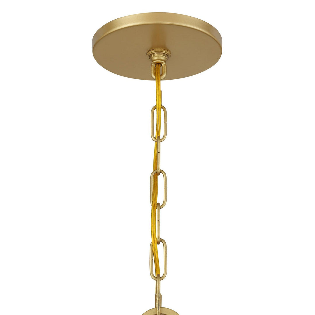 Once Eight Light Chandelier in Spun Gold Savoy House
