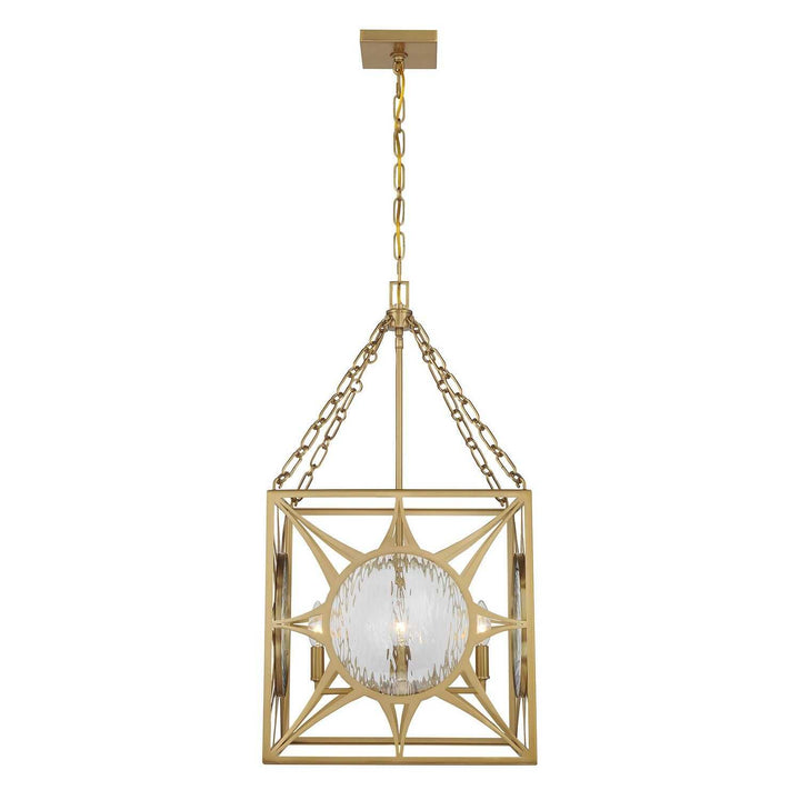Savoy House - 3-5063-4-322 - Four Light Pendant - Balfour - Warm Brass