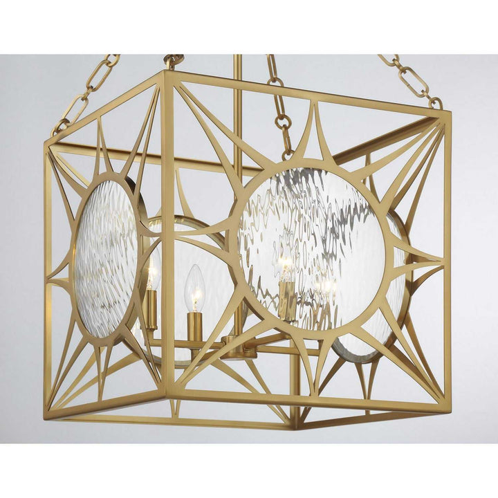 Savoy House - 3-5063-4-322 - Four Light Pendant - Balfour - Warm Brass