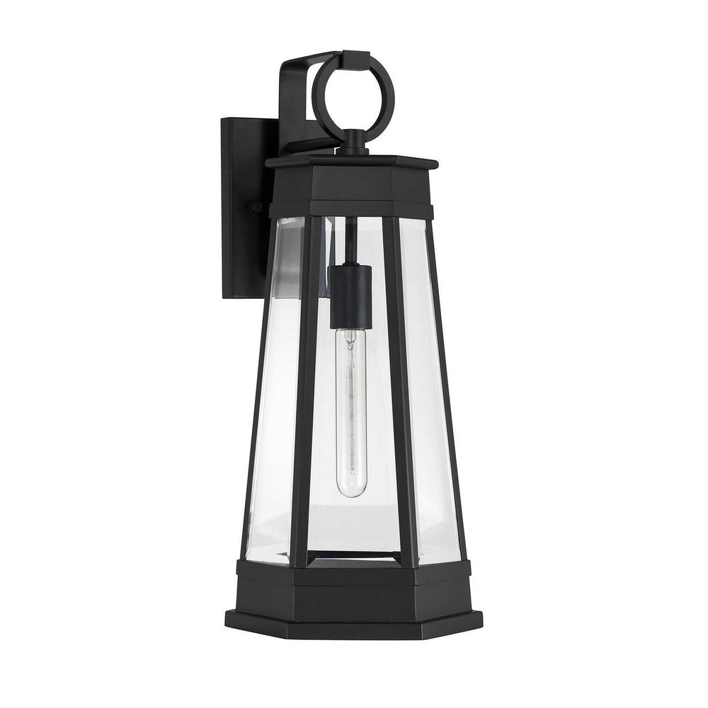 Payne One Light Outdoor Wall Lantern in Matte Black Savoy House