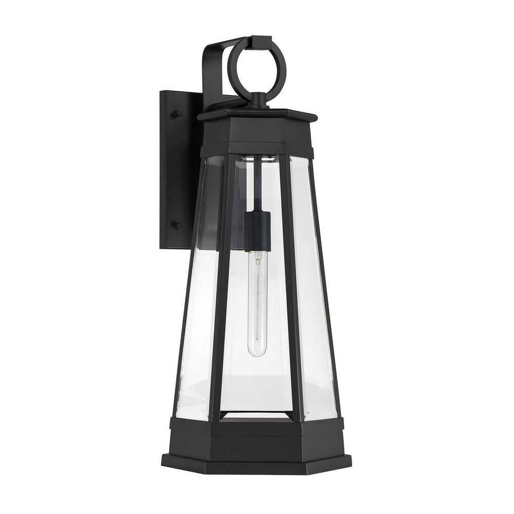 Payne One Light Outdoor Wall Lantern in Matte Black Savoy House