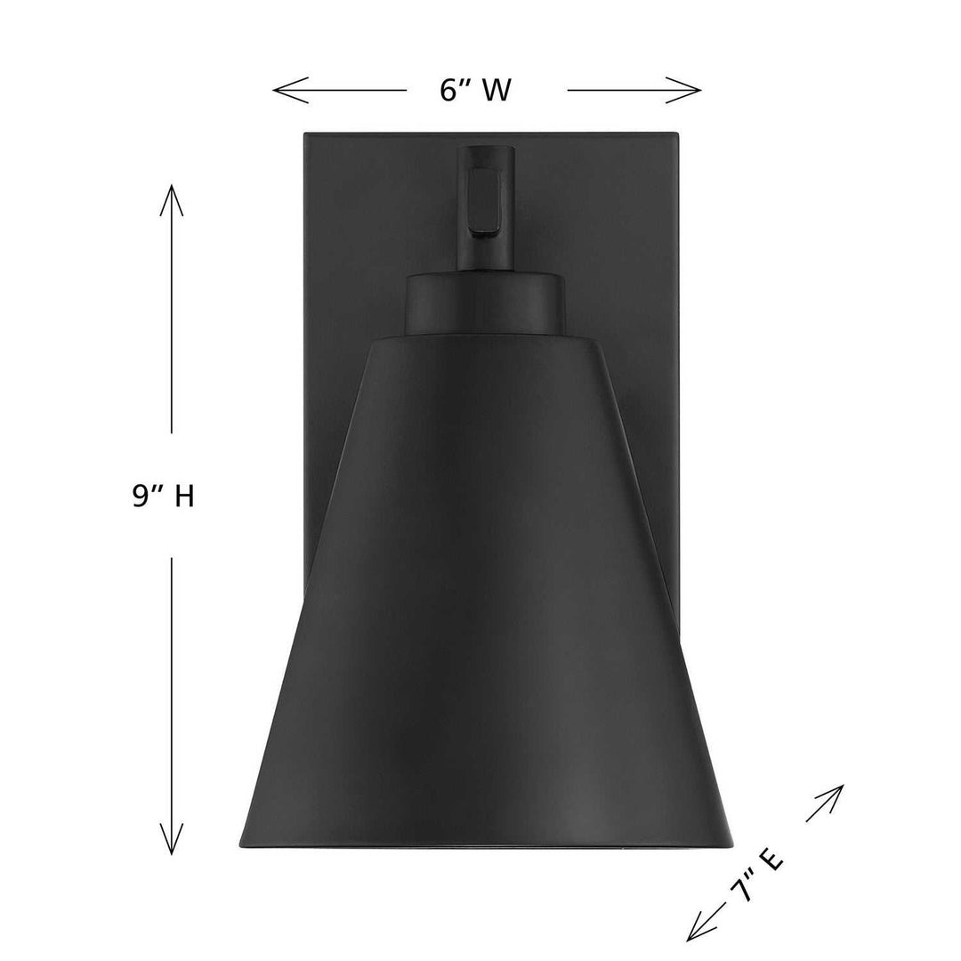 Ryder One Light Outdoor Wall Lantern in Matte Black Savoy House