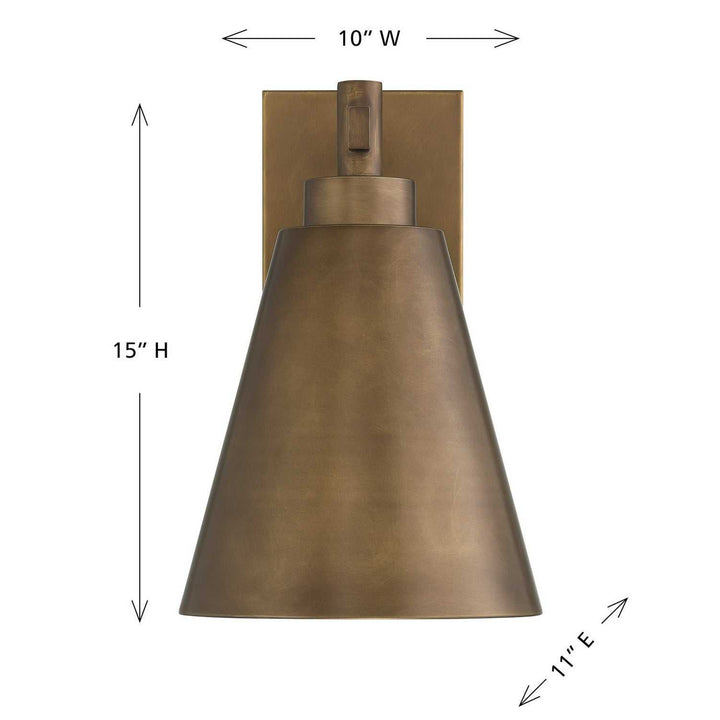 Savoy House - 5-806-DS-273 - One Light Outdoor Wall Lantern - Ryder - Atlas Bronze