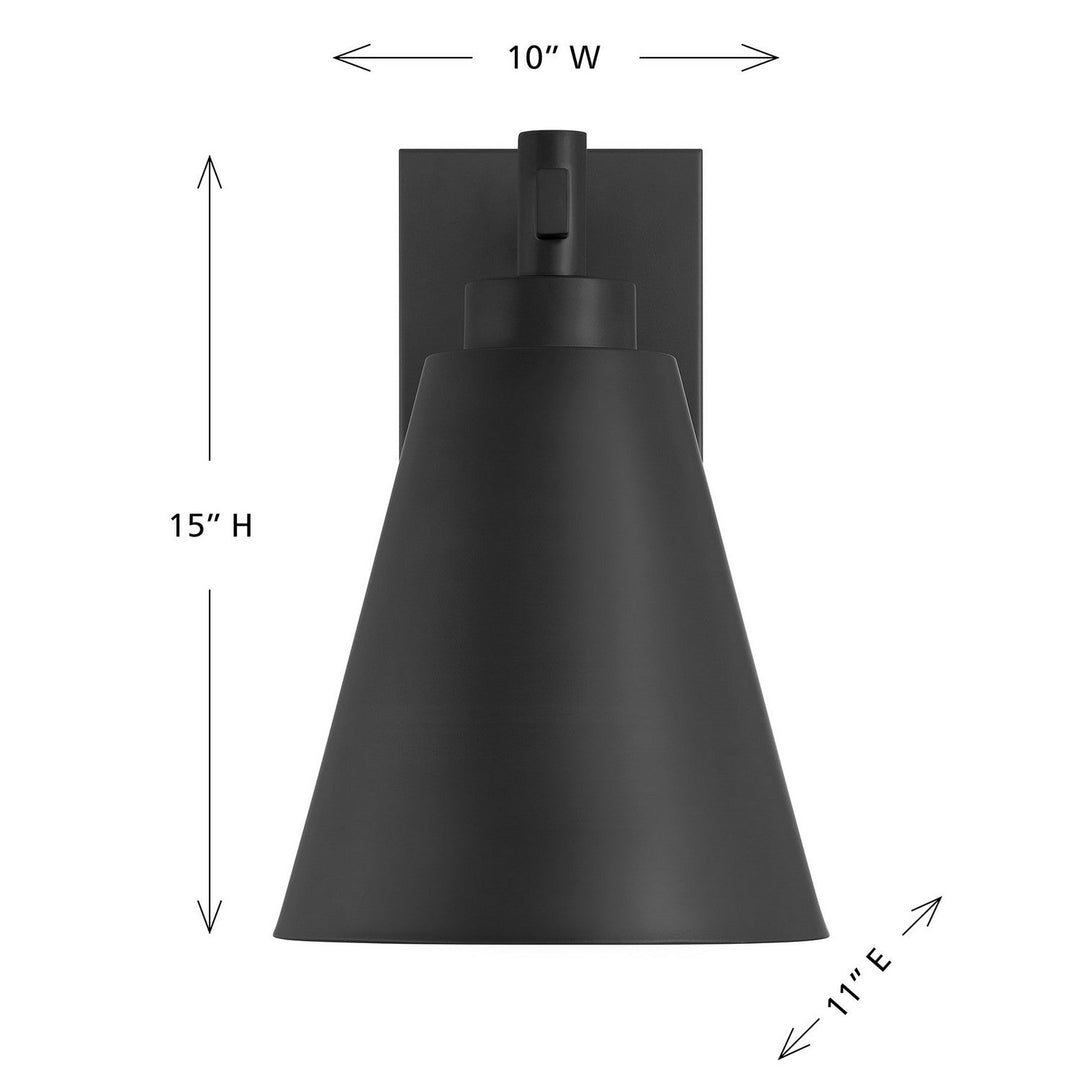 Ryder One Light Outdoor Wall Lantern in Matte Black Savoy House