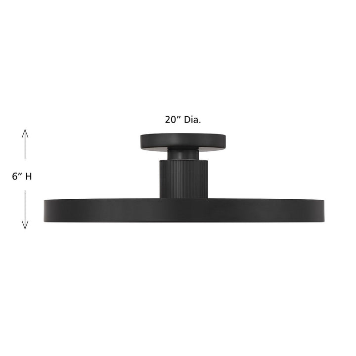 Savoy House - 6-2969-1-89 - LED Semi-Flush Mount - Thayer - Matte Black