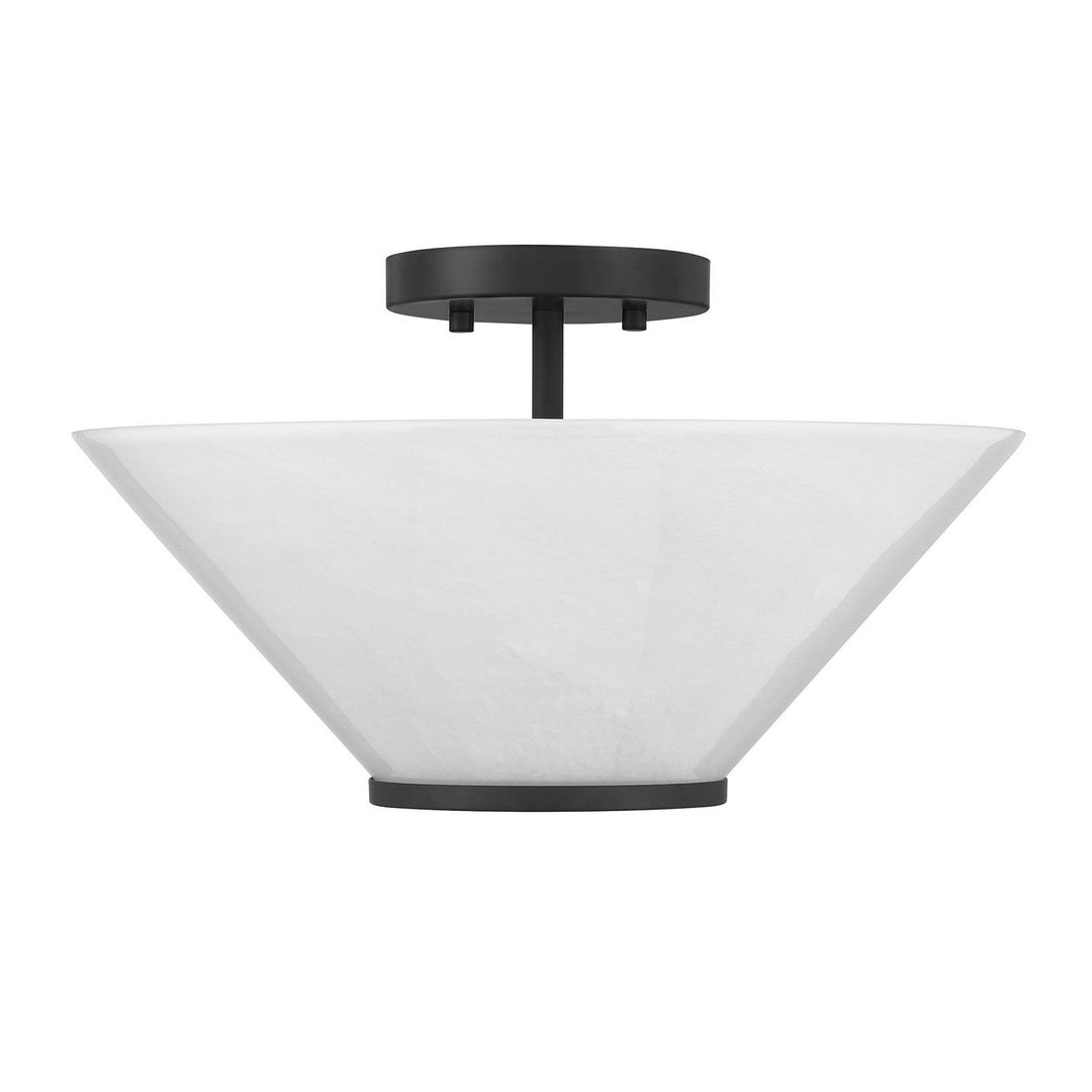Savoy House - 6-4012-3-89 - Three Light Convertible Semi-Flush /Pendant - Blair - Matte Black