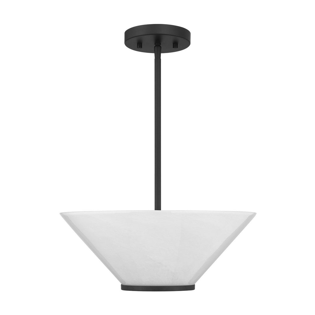 Savoy House - 6-4012-3-89 - Three Light Convertible Semi-Flush /Pendant - Blair - Matte Black