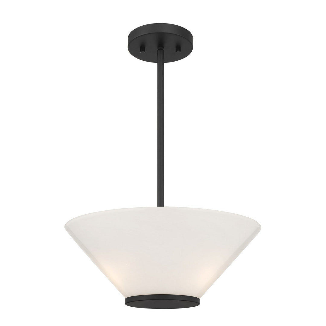 Savoy House - 6-4012-3-89 - Three Light Convertible Semi-Flush /Pendant - Blair - Matte Black