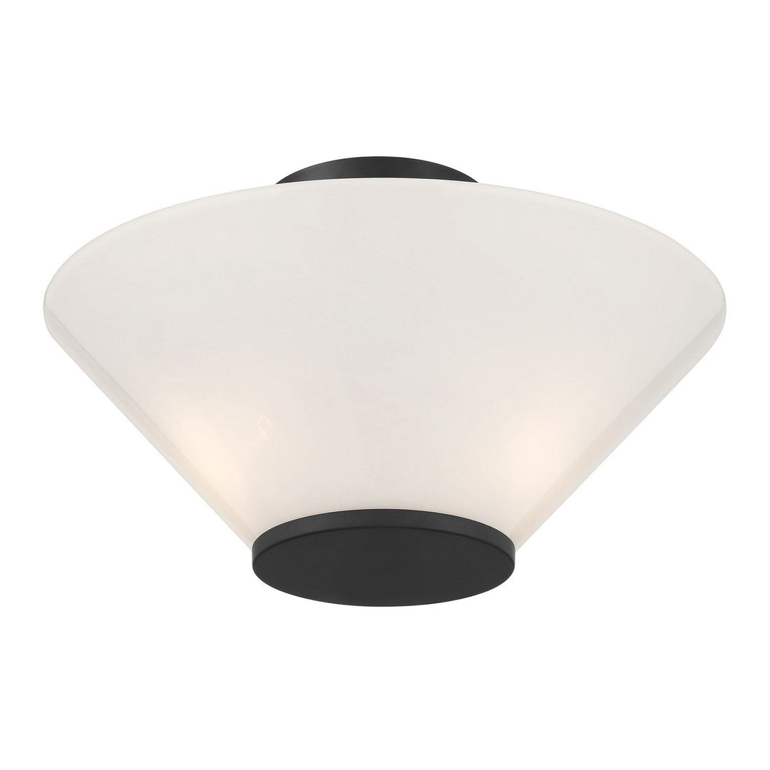Savoy House - 6-4012-3-89 - Three Light Convertible Semi-Flush /Pendant - Blair - Matte Black