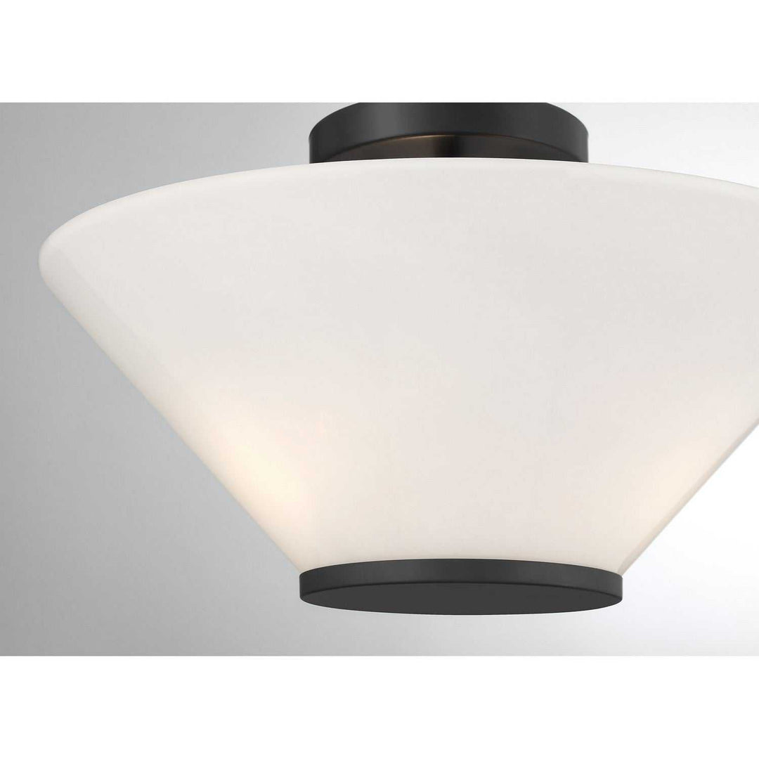 Savoy House - 6-4012-3-89 - Three Light Convertible Semi-Flush /Pendant - Blair - Matte Black