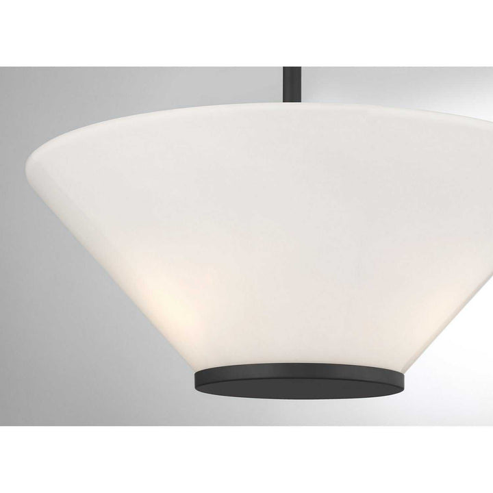 Savoy House - 6-4012-3-89 - Three Light Convertible Semi-Flush /Pendant - Blair - Matte Black