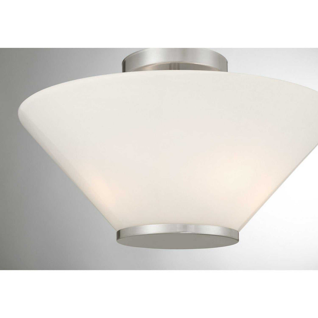 Savoy House - 6-4012-3-SN - Three Light Convertible Semi-Flush /Pendant - Blair - Satin Nickel