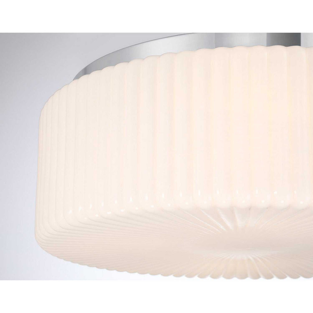 Edgemont Four Light Flush Mount in Chrome Savoy House