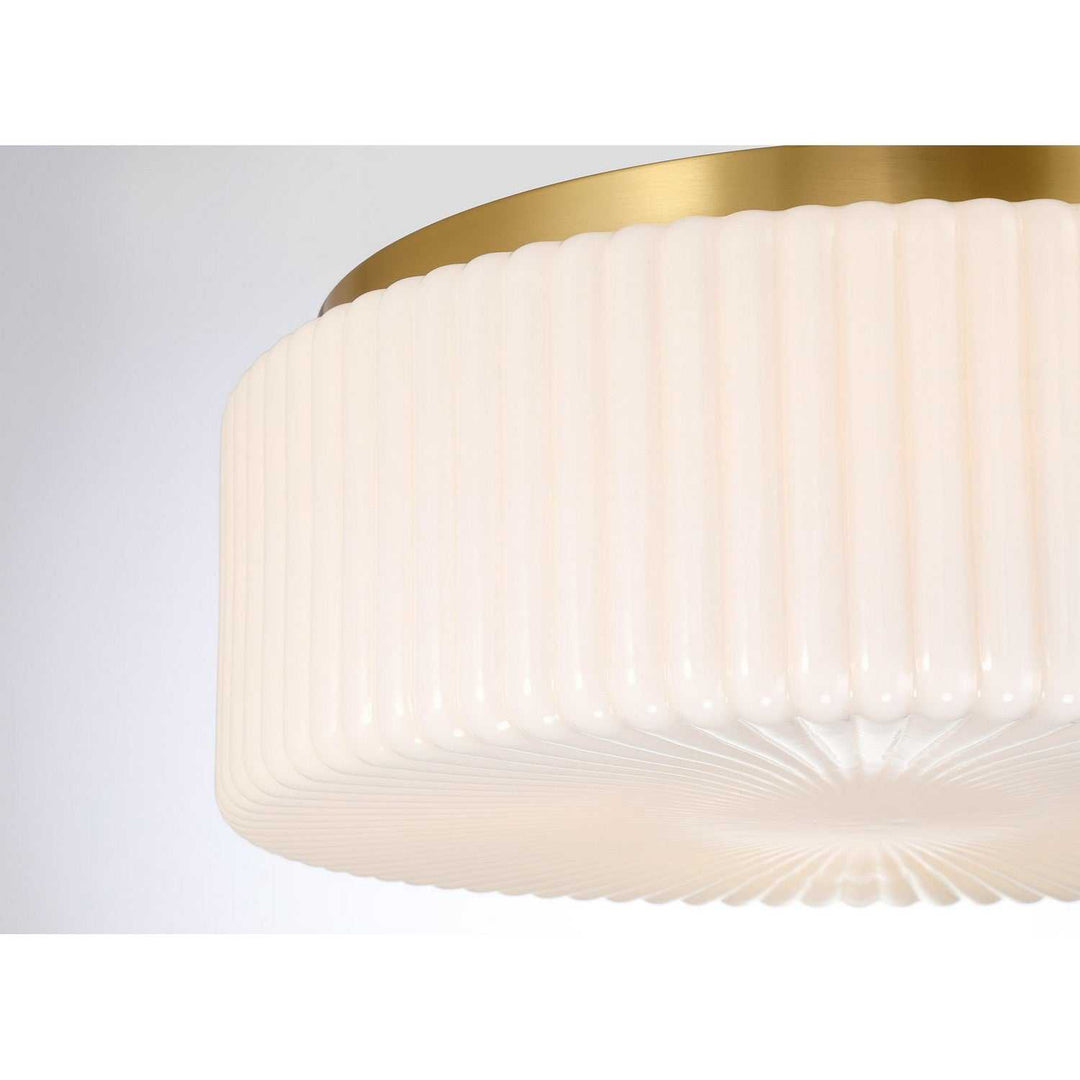 Savoy House - 6-4187-4-322 - Four Light Flush Mount - Edgemont - Warm Brass