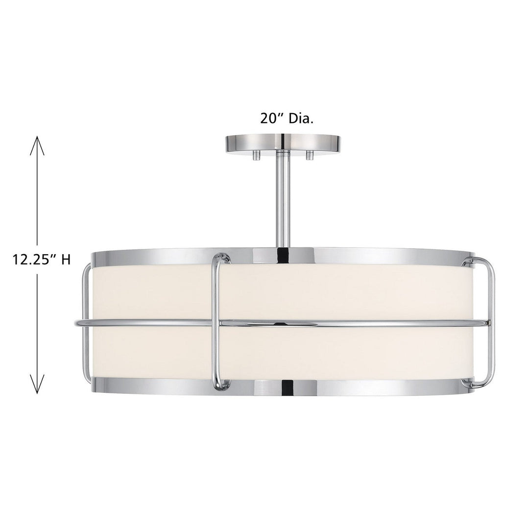 Savoy House - 6-4193-4-11 - Four Light Semi-Flush Mount - Chauncey - Chrome