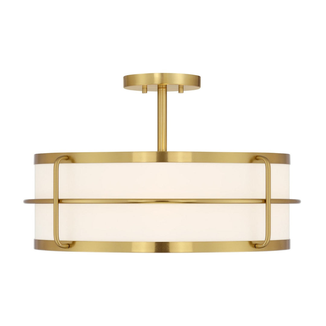 Savoy House - 6-4193-4-322 - Four Light Semi-Flush Mount - Chauncey - Warm Brass