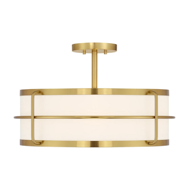 Savoy House - 6-4193-4-322 - Four Light Semi-Flush Mount - Chauncey - Warm Brass