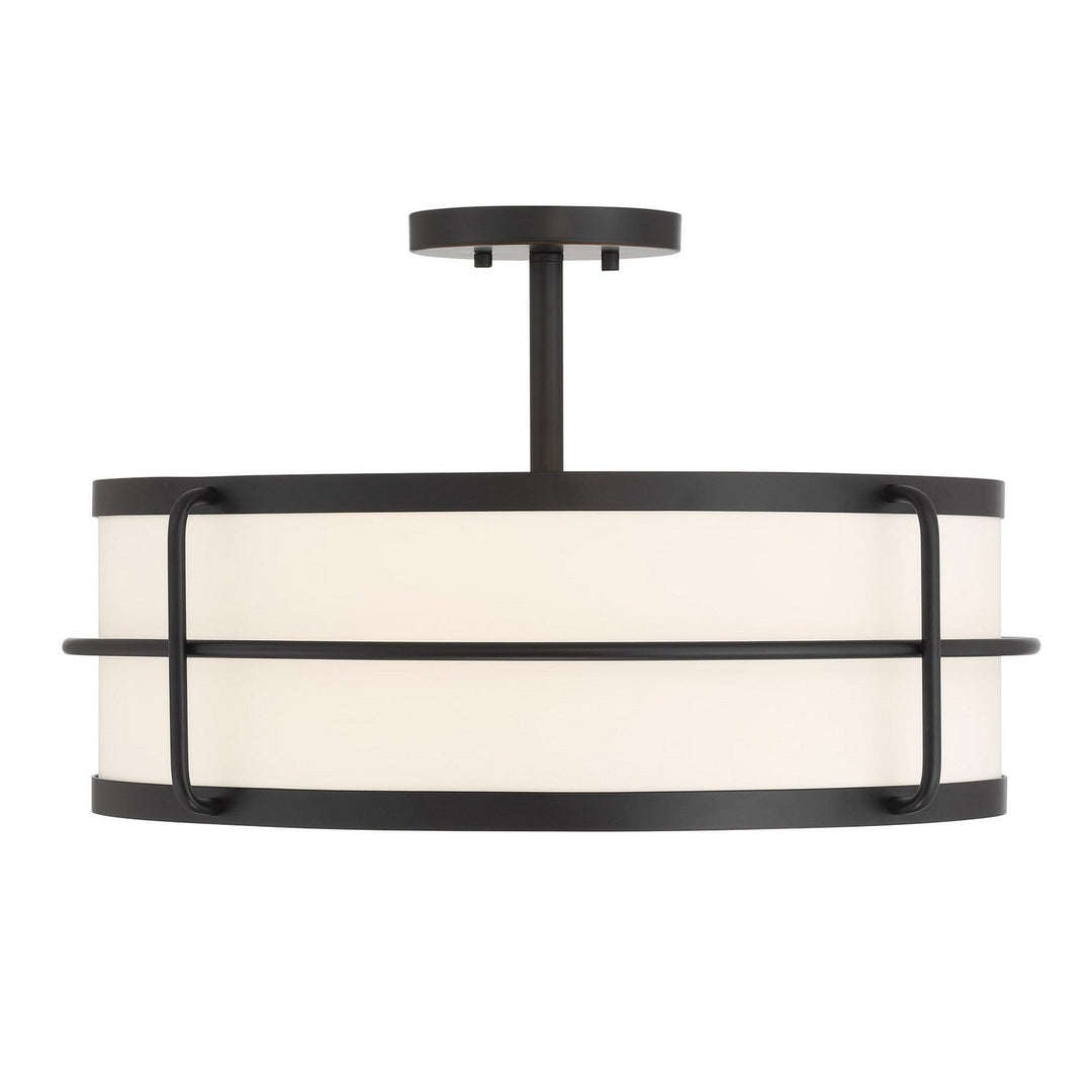 Savoy House - 6-4193-4-89 - Four Light Semi-Flush Mount - Chauncey - Matte Black