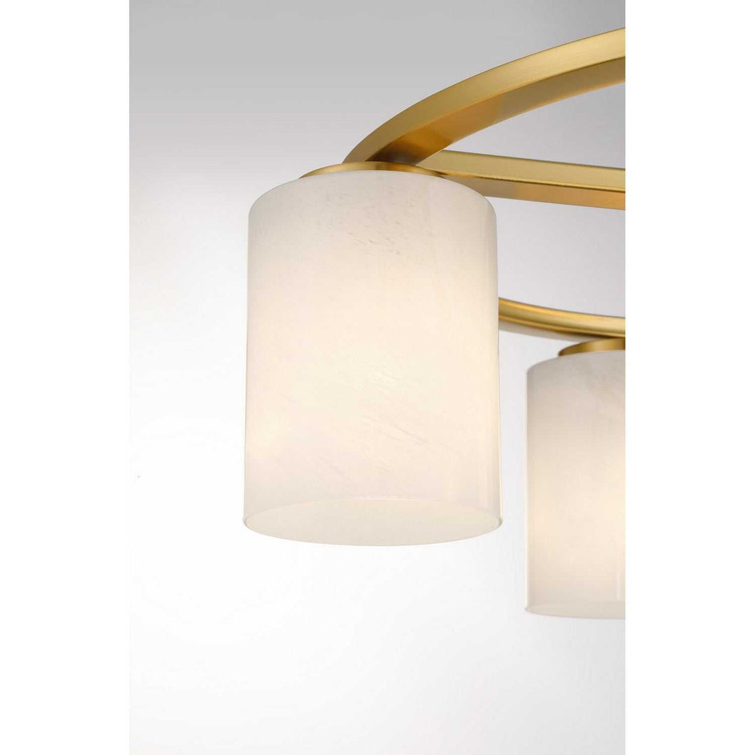 Savoy House - 6-4693-4-322 - Four Light Semi-Flush Mount - Herron - Warm Brass