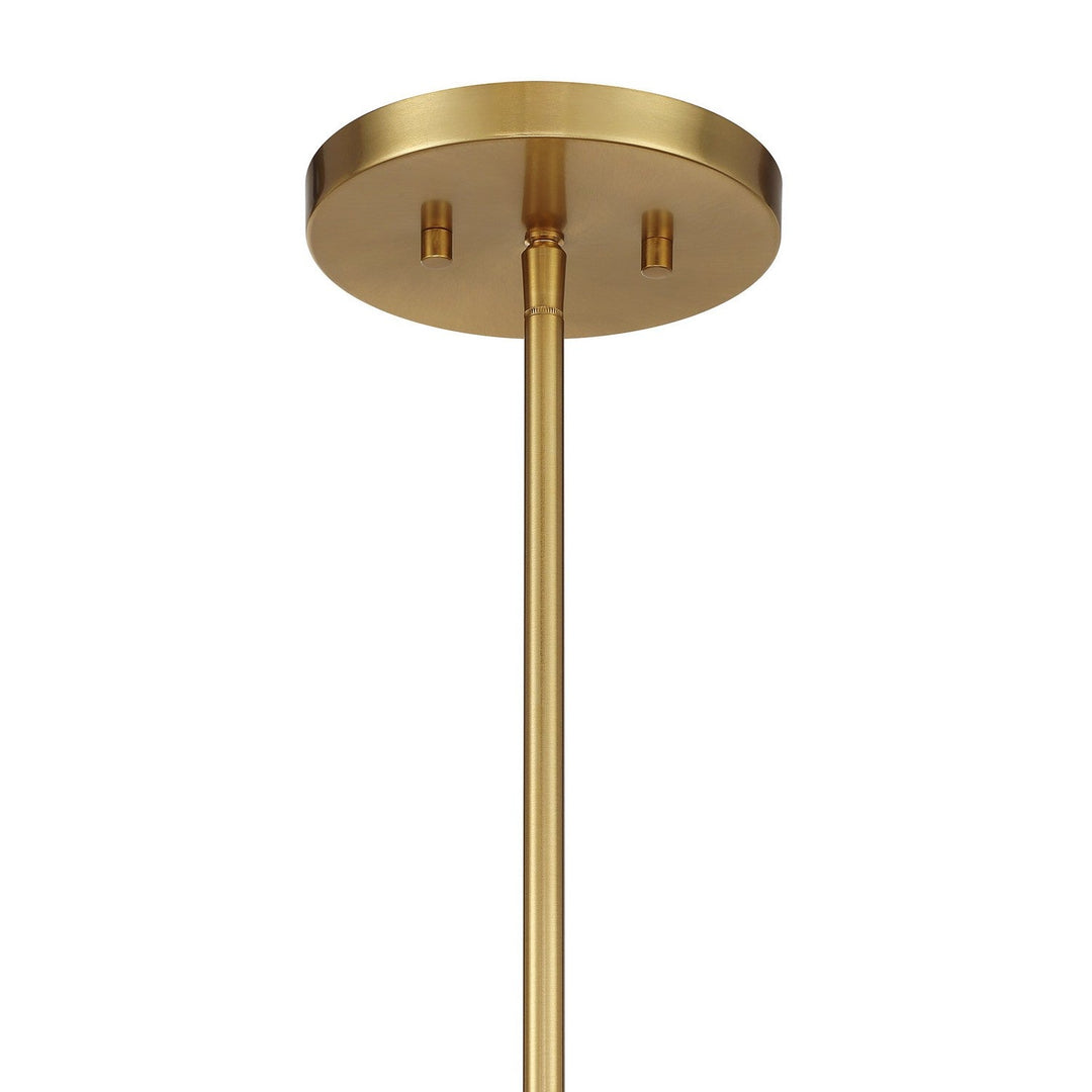 Balfour Five Light Convertible Semi-Flush /Pendant in Warm Brass Savoy House