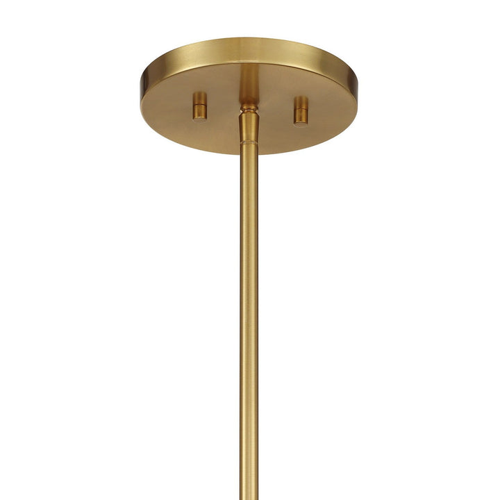 Balfour Five Light Convertible Semi-Flush /Pendant in Warm Brass Savoy House