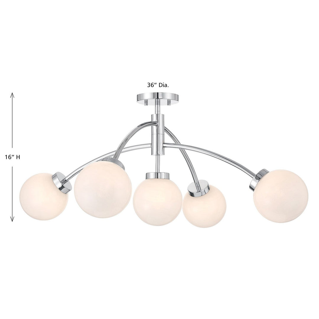 Savoy House - 6-6199-5-11 - LED Semi-Flush Mount - Redfield - Chrome