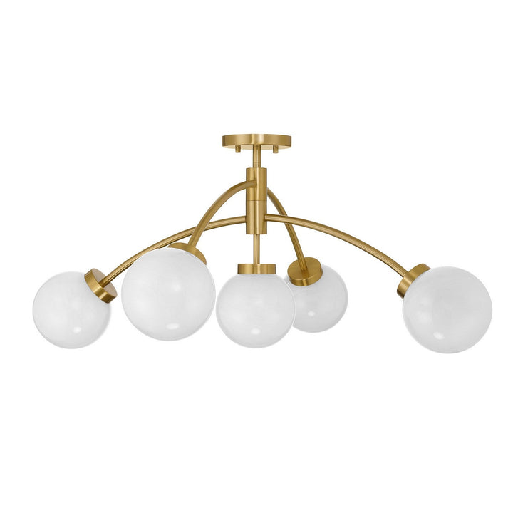 Savoy House - 6-6199-5-322 - LED Semi-Flush Mount - Redfield - Warm Brass