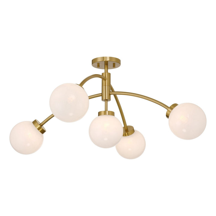 Savoy House - 6-6199-5-322 - LED Semi-Flush Mount - Redfield - Warm Brass