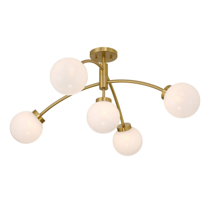 Savoy House - 6-6199-5-322 - LED Semi-Flush Mount - Redfield - Warm Brass