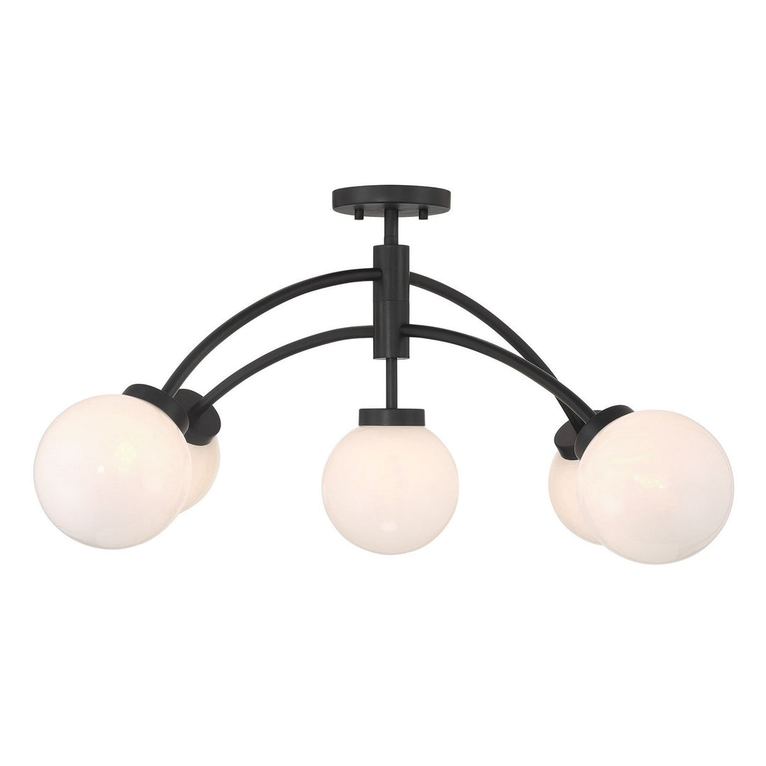 Savoy House - 6-6199-5-89 - LED Semi-Flush Mount - Redfield - Matte Black