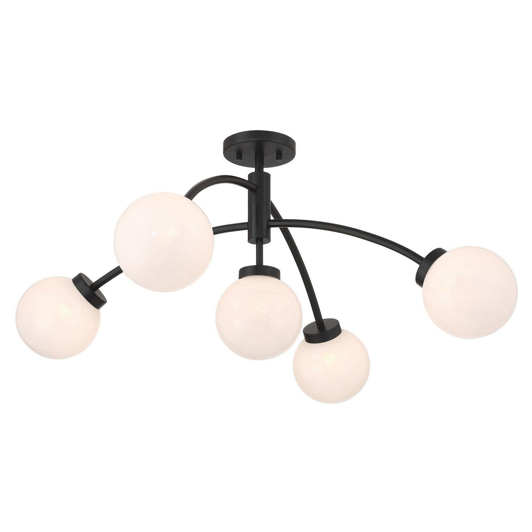 Savoy House - 6-6199-5-89 - LED Semi-Flush Mount - Redfield - Matte Black