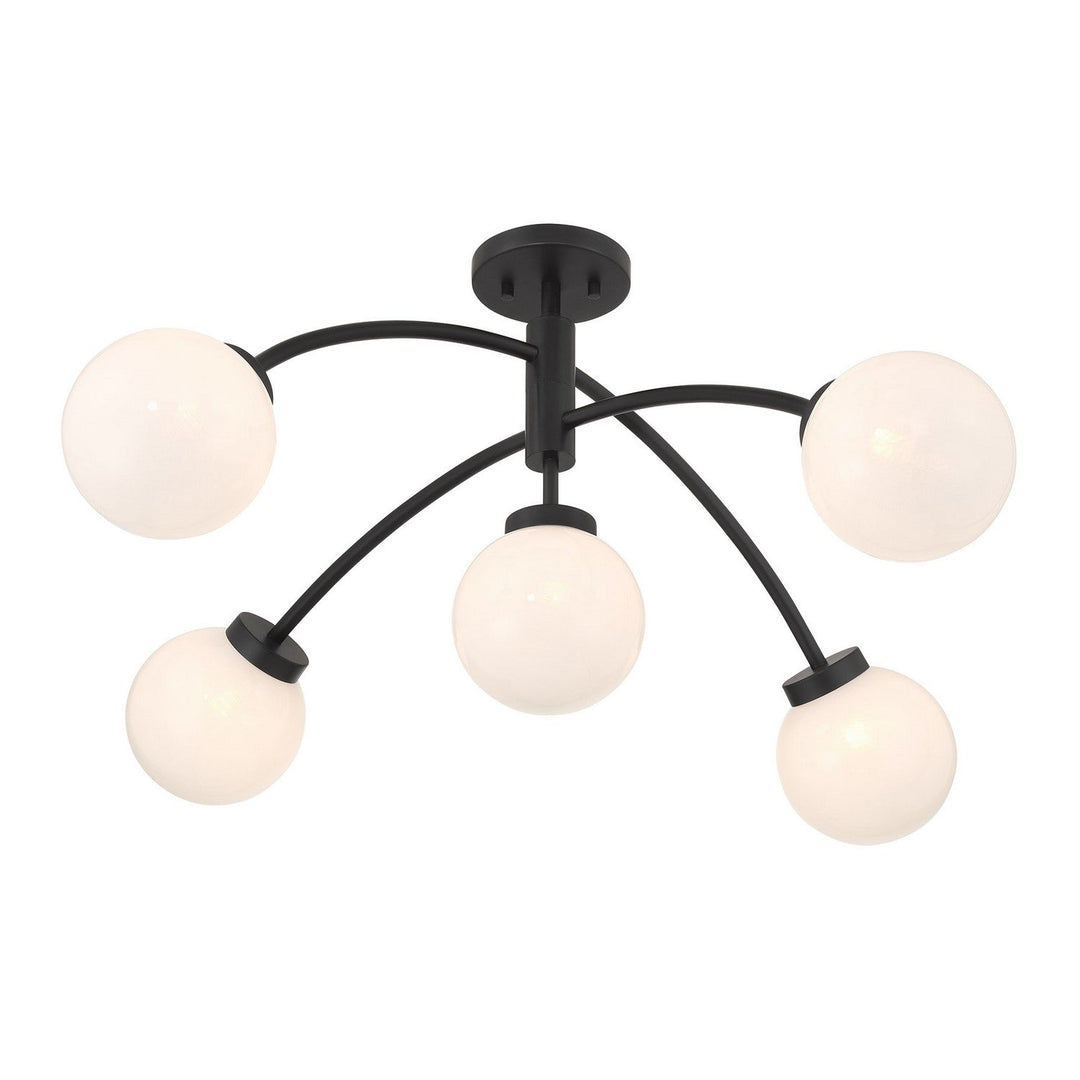 Savoy House - 6-6199-5-89 - LED Semi-Flush Mount - Redfield - Matte Black