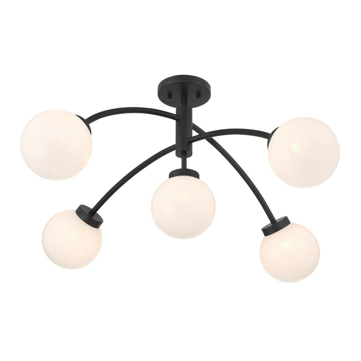 Savoy House - 6-6199-5-89 - LED Semi-Flush Mount - Redfield - Matte Black