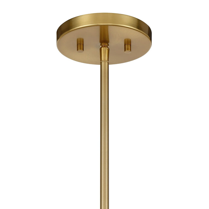 Bailey Four Light Convertible Semi-Flush /Pendant in Warm Brass Savoy House
