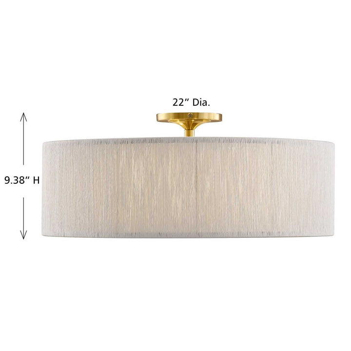 Savoy House - 6-9311-4-322 - Four Light Flush Mount - Maynard - Warm Brass