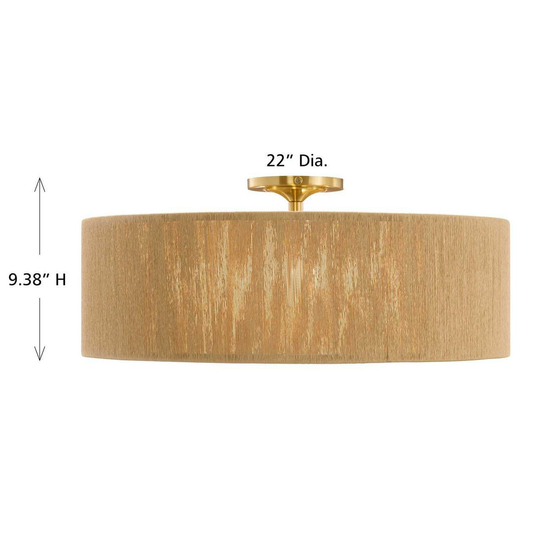 Savoy House - 6-9312-4-322 - Four Light Flush Mount - Maynard - Warm Brass