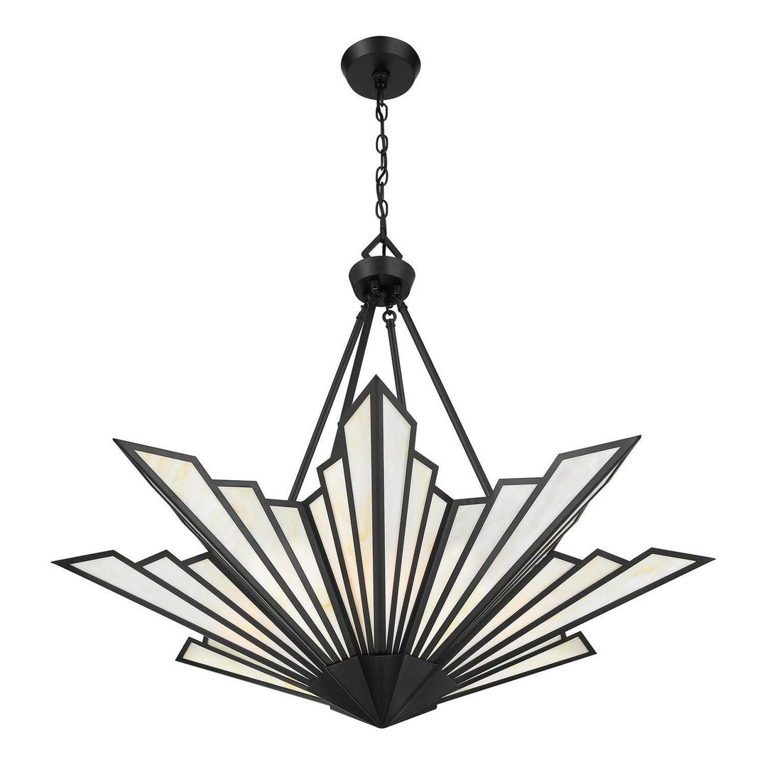 Savoy House - 7-1038-4-89 - Four Light Pendant - Rivage - Matte Black