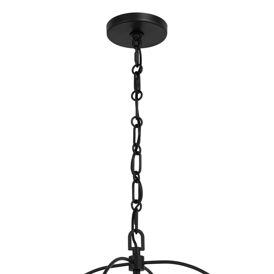 Ashlay Four Light Pendant in Matte Black Savoy House