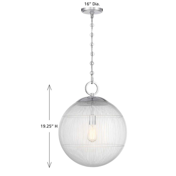 Savoy House - 7-1840-1-11 - One Light Pendant - Cabot - Chrome