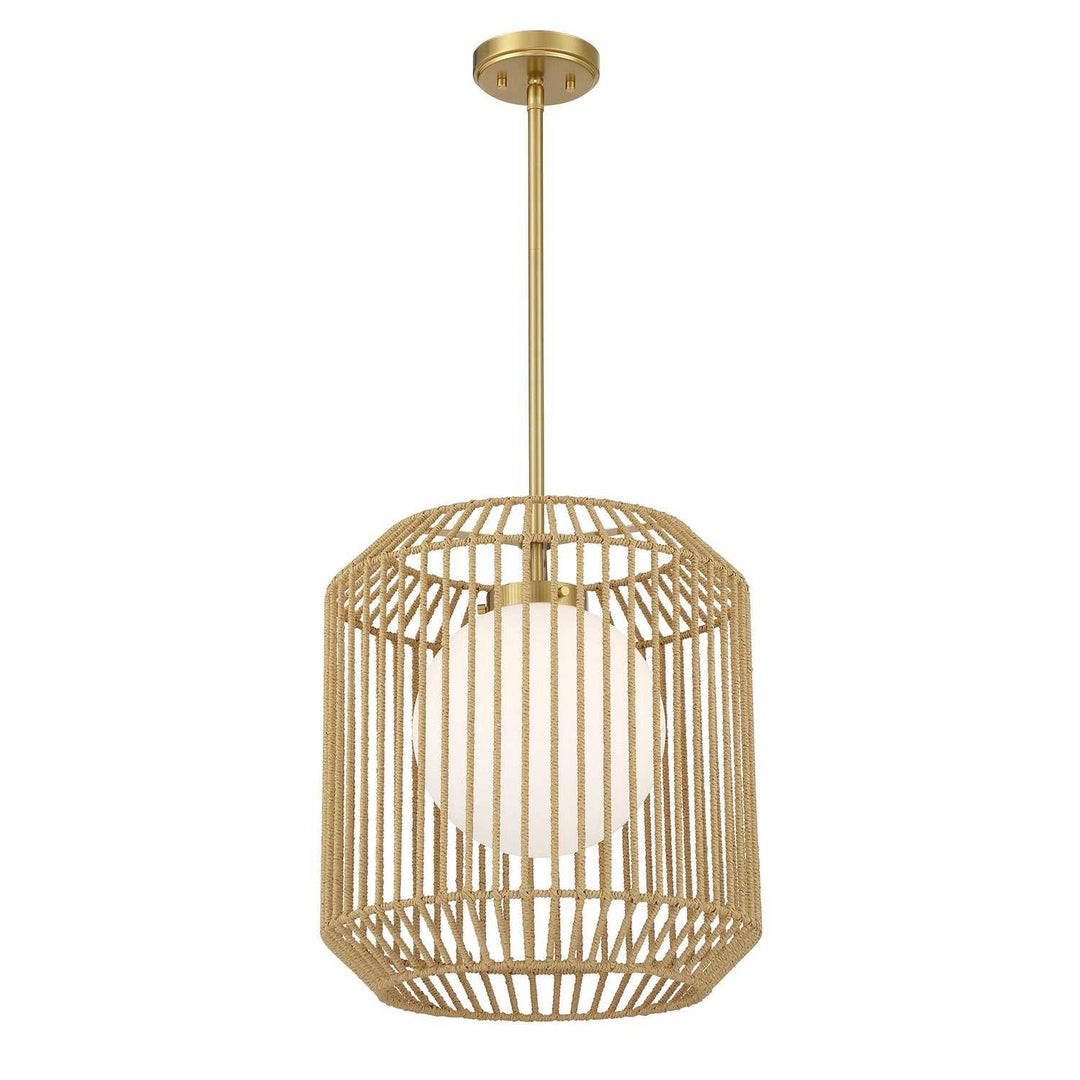 Savoy House - 7-2040-1-322 - One Light Pendant - Pastis - Warm Brass