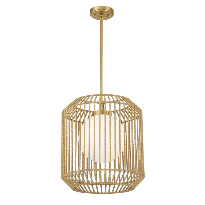 Savoy House - 7-2040-1-322 - One Light Pendant - Pastis - Warm Brass