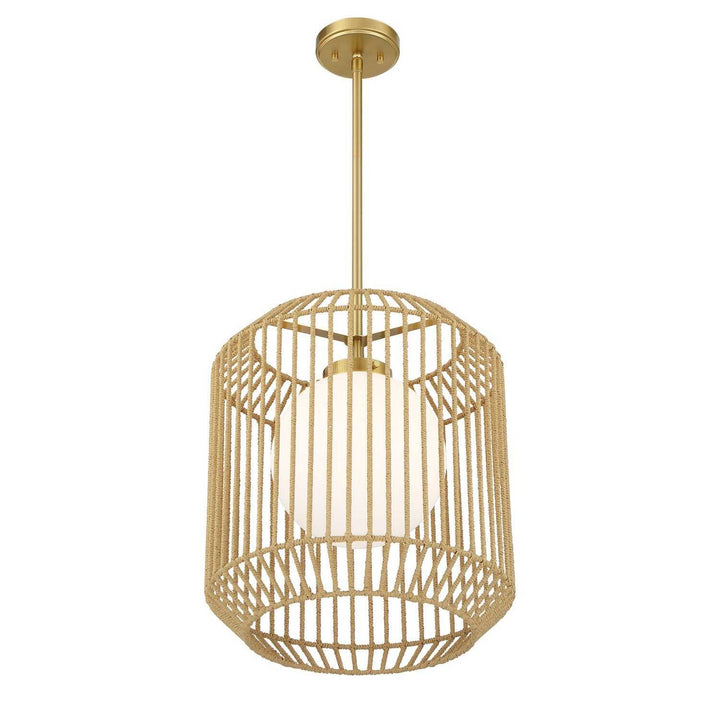 Savoy House - 7-2040-1-322 - One Light Pendant - Pastis - Warm Brass