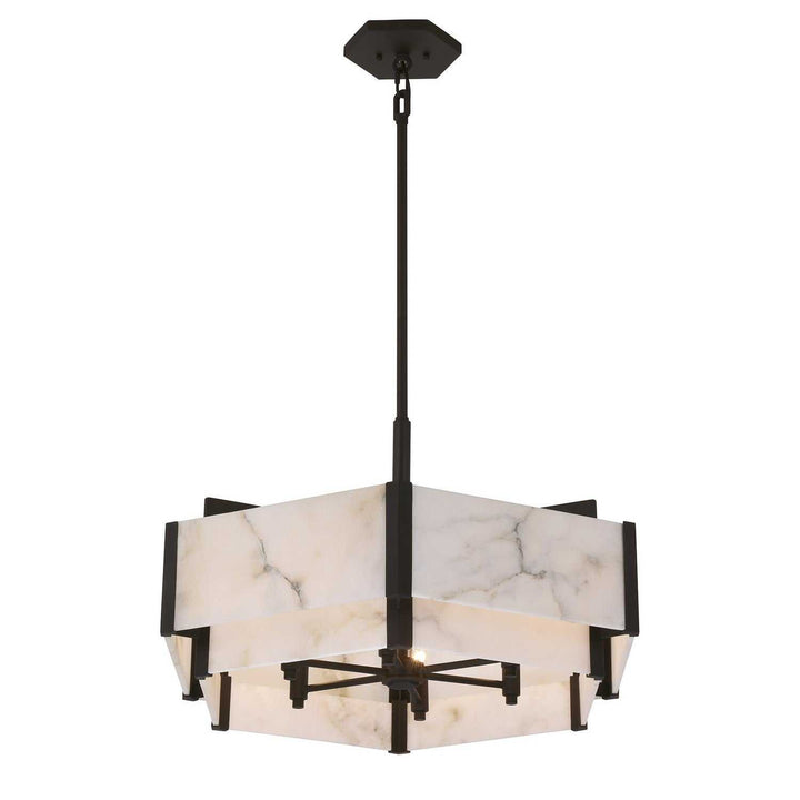 Orleans Six Light Pendant in Black Cashmere Savoy House